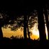 soleil couchant sur la Sainte-Victoire