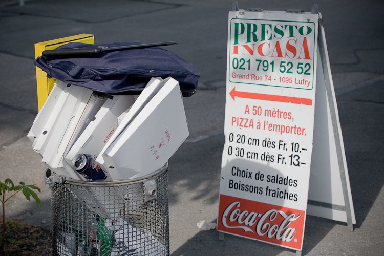 pizza à l'emporter